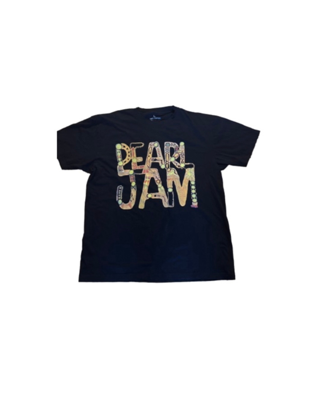Men's Pearl Jam Graphic Short Sleeve Tee, Black, Size L